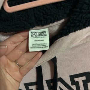 PINK Victoria's Secret Blush and Black Hoodie